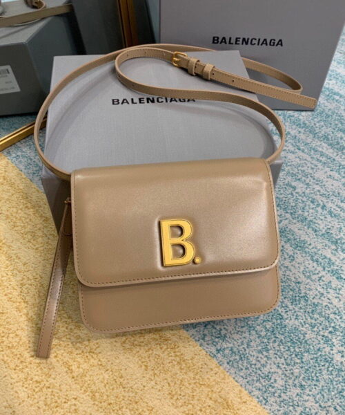 Balenciaga Bolso Bandolera B In Brown, For Women, Women's Bags 7in/18cm