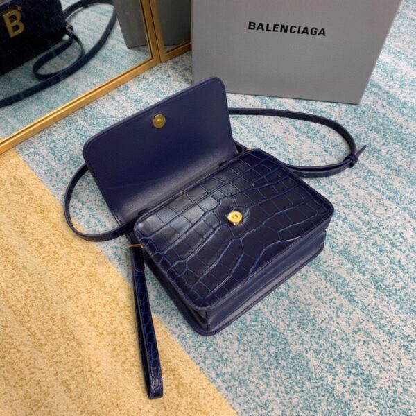 Balenciaga Bolso Bandolera B In Dark Blue , For Women, Women's Bags 7in/18cm