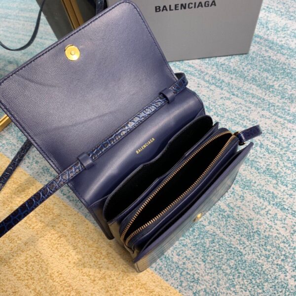 Balenciaga Bolso Bandolera B In Dark Blue , For Women, Women's Bags 7in/18cm