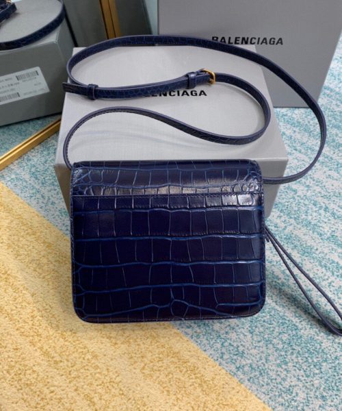 Balenciaga Bolso Bandolera B In Dark Blue , For Women, Women's Bags 7in/18cm