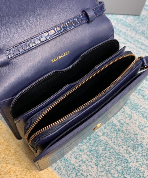 Balenciaga Bolso Bandolera B In Dark Blue , For Women, Women's Bags 7in/18cm