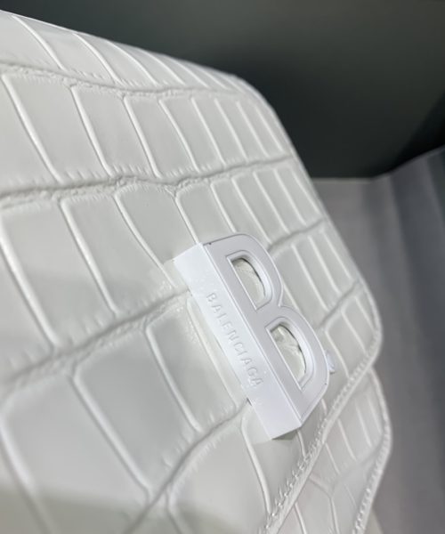 Balenciaga Bolso Bandolera B In White, For Women, Women's Bags 7in/18cm