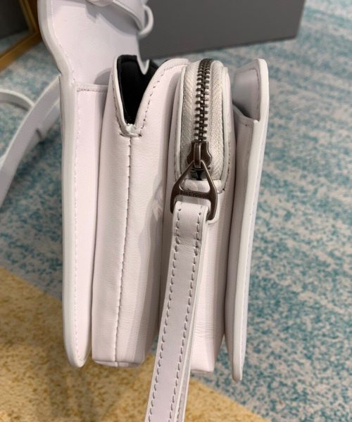 Balenciaga Bolso Bandolera B In White, For Women, Women's Bags 7in/18cm