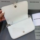 Balenciaga Bondage Wallet With Chain White, For Women, Women's Bags 8in/20cm