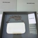Balenciaga Bondage Wallet With Chain White, For Women, Women's Bags 8in/20cm