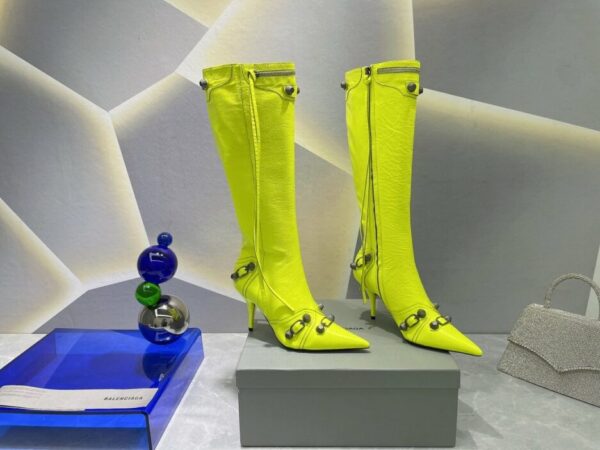 Balenciaga Cagole Boot Yellow For Women 694395WAD4E7381