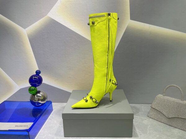 Balenciaga Cagole Boot Yellow For Women 694395WAD4E7381