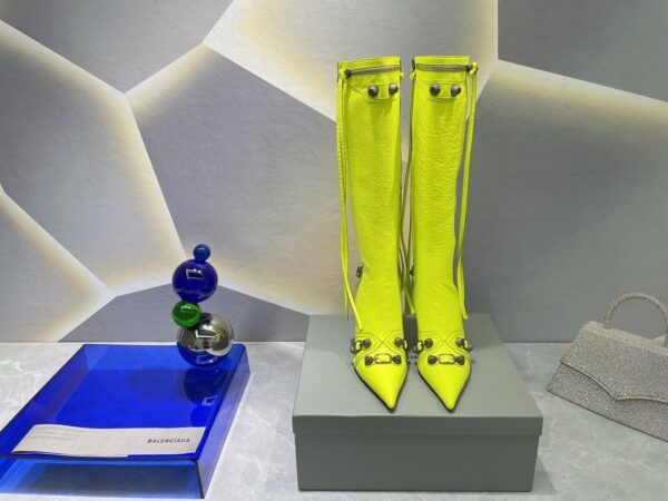 Balenciaga Cagole Boot Yellow For Women 694395WAD4E7381