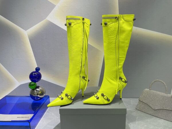 Balenciaga Cagole Boot Yellow For Women 694395WAD4E7381