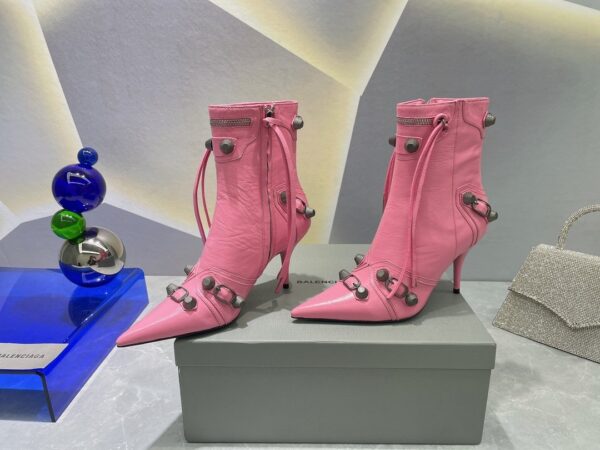 Balenciaga Cagole Bootie Pink For Women