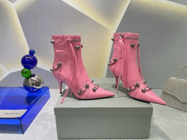 Balenciaga Cagole Bootie Pink For Women