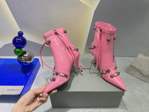 Balenciaga Cagole Bootie Pink For Women