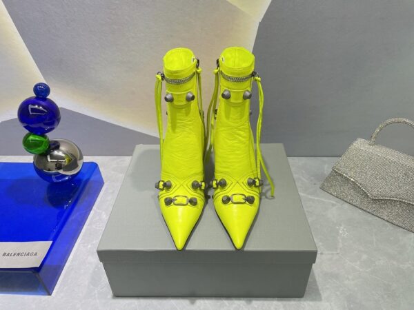 Balenciaga Cagole Bootie Yellow For Women