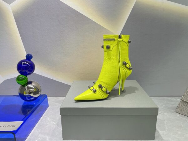 Balenciaga Cagole Bootie Yellow For Women