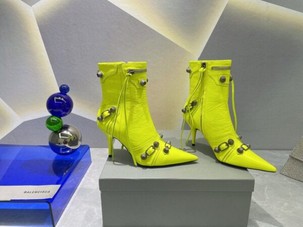 Balenciaga Cagole Bootie Yellow For Women