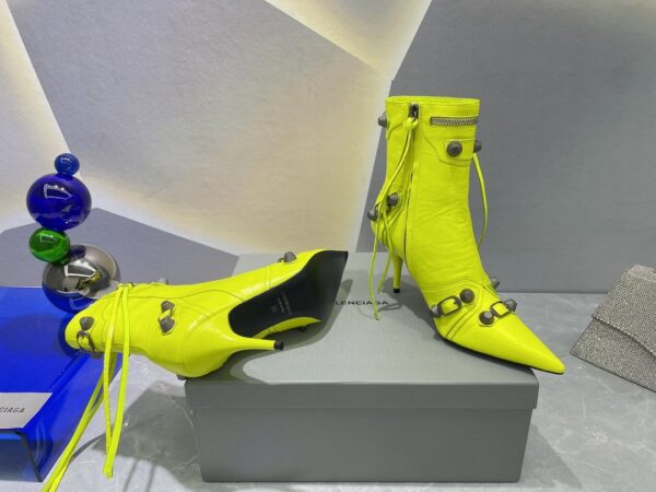 Balenciaga Cagole Bootie Yellow For Women