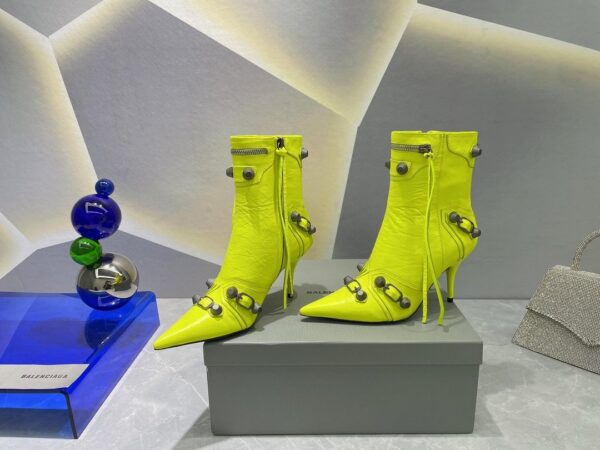 Balenciaga Cagole Bootie Yellow For Women