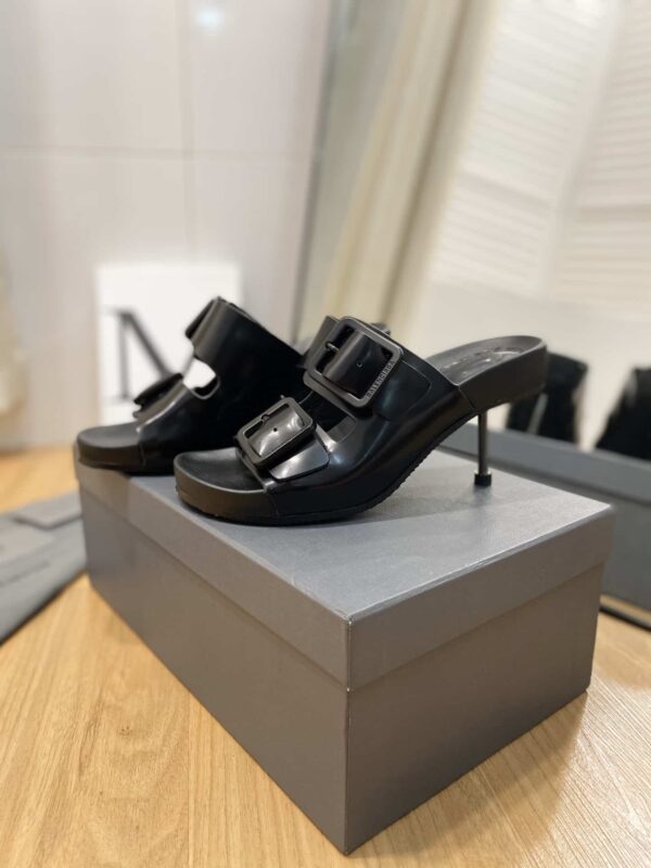 Balenciaga Cagole Sandal Black Shadow For Women