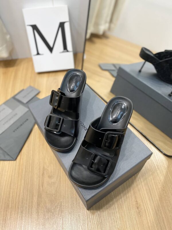 Balenciaga Cagole Sandal Black Shadow For Women