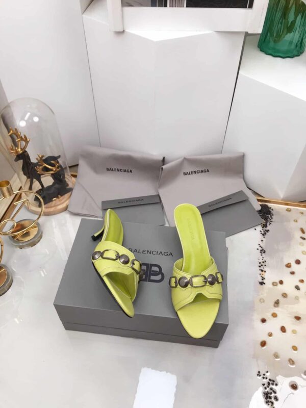 Balenciaga Cagole Sandal Light Yellow For Women