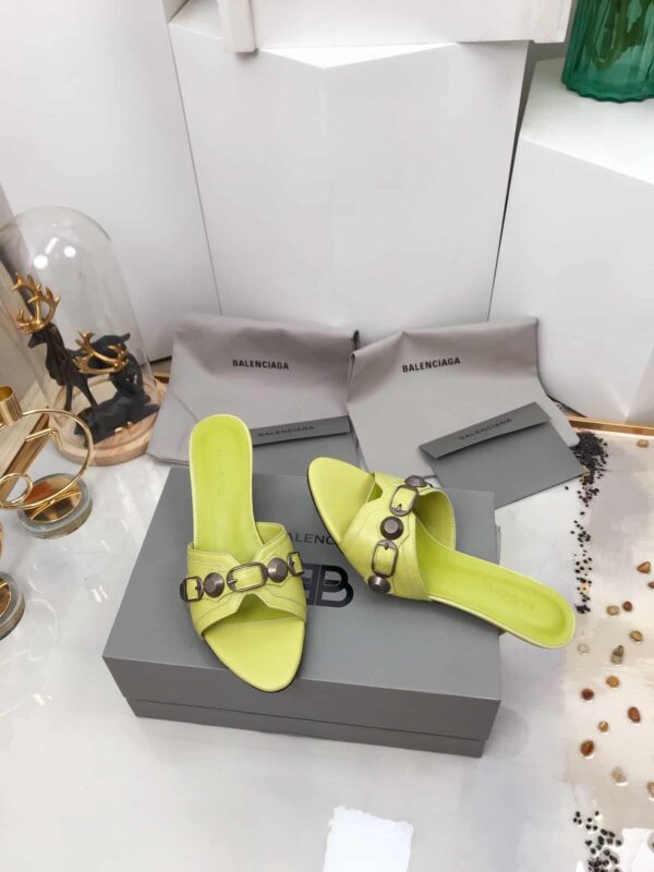 Balenciaga Cagole Sandal Light Yellow For Women