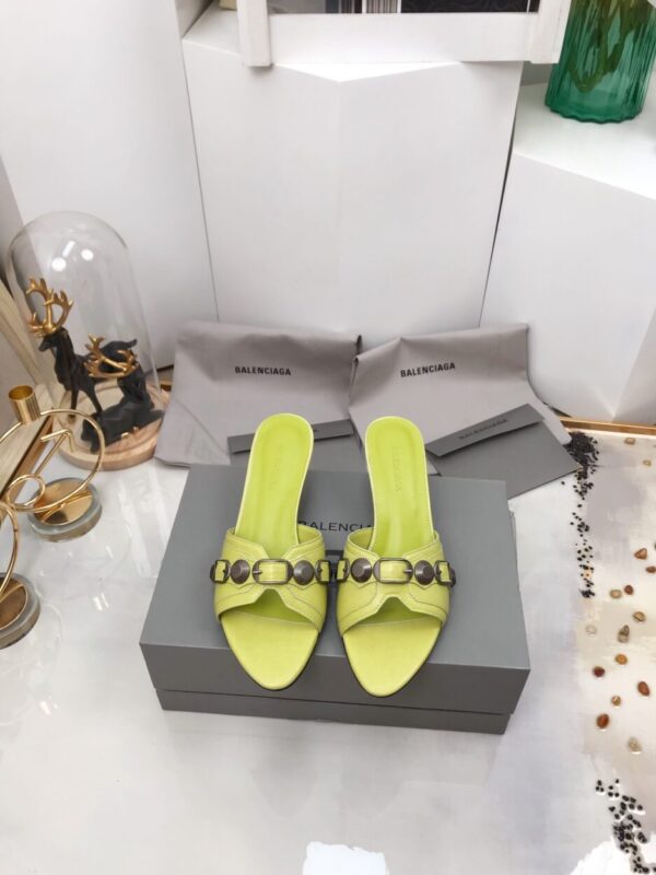 Balenciaga Cagole Sandal Light Yellow For Women