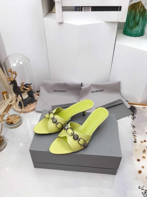 Balenciaga Cagole Sandal Light Yellow For Women