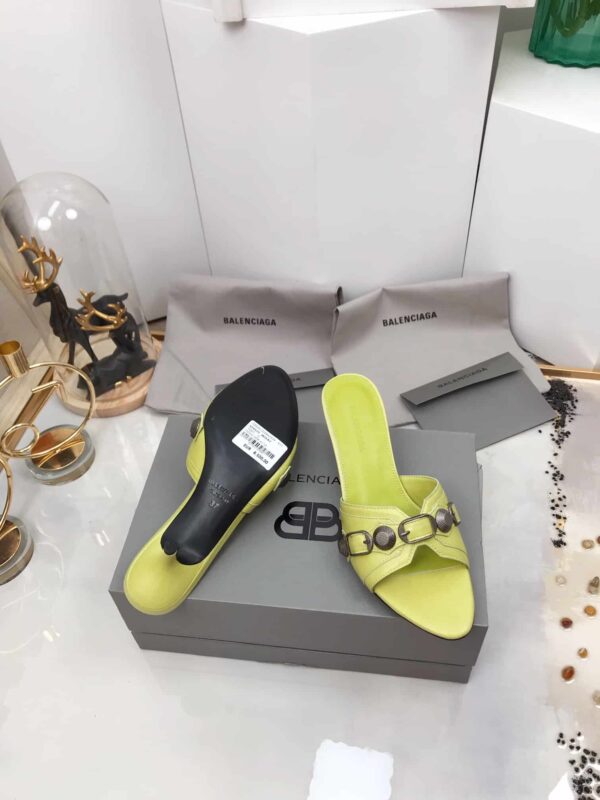 Balenciaga Cagole Sandal Light Yellow For Women