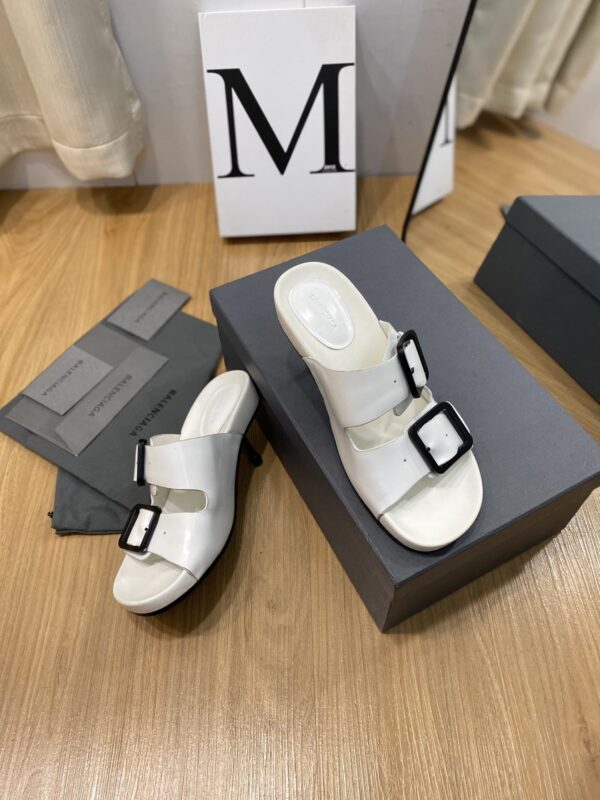 Balenciaga Cagole Sandal White Shadow  For Women