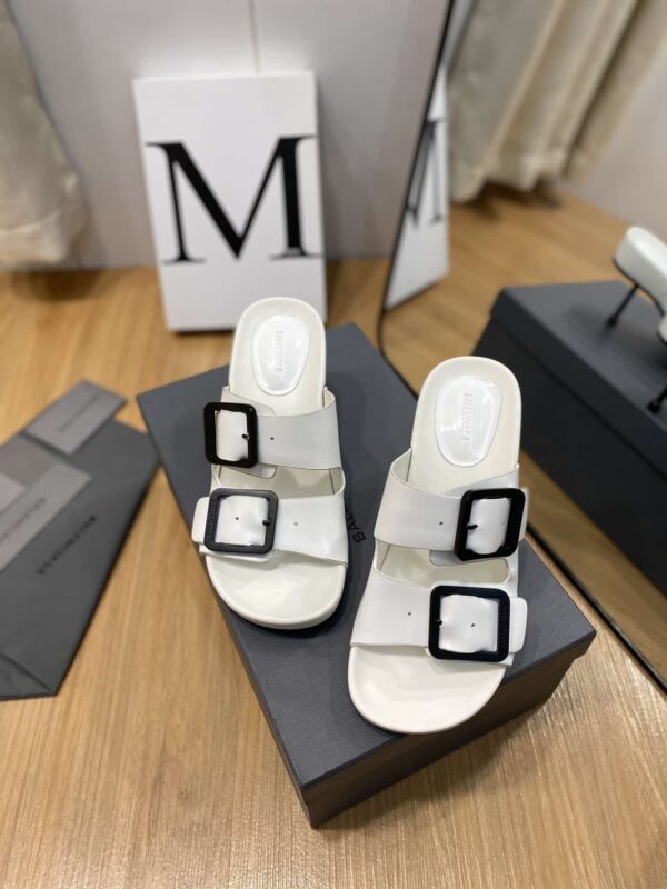 Balenciaga Cagole Sandal White Shadow  For Women