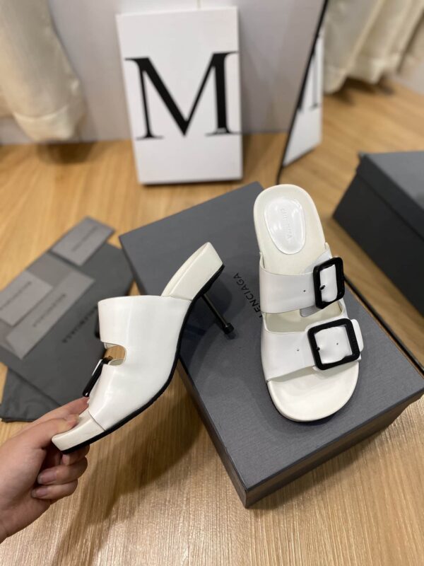 Balenciaga Cagole Sandal White Shadow  For Women