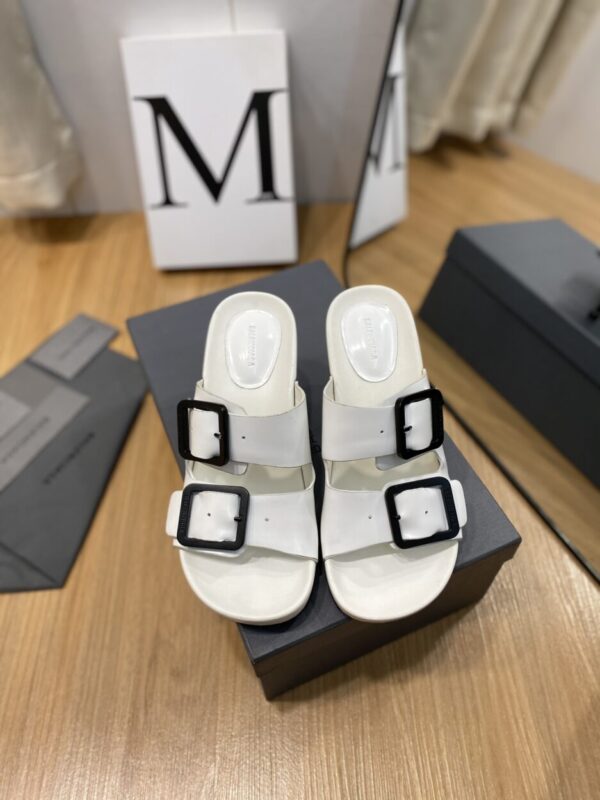 Balenciaga Cagole Sandal White Shadow  For Women