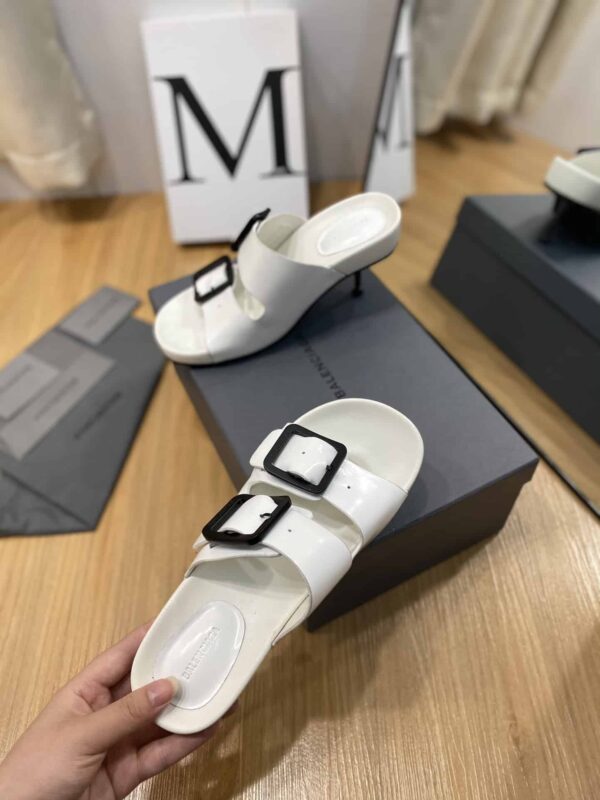 Balenciaga Cagole Sandal White Shadow  For Women