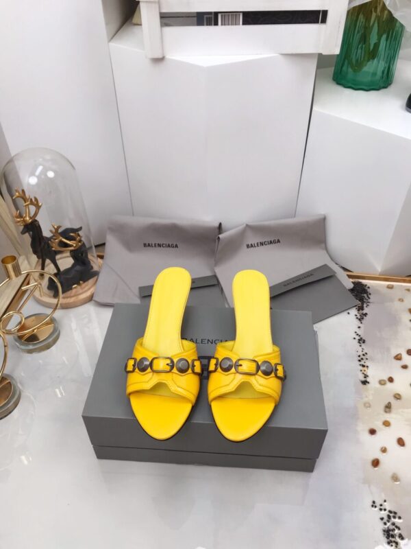 Balenciaga Cagole Sandal Yellow For Women