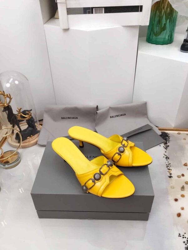 Balenciaga Cagole Sandal Yellow For Women