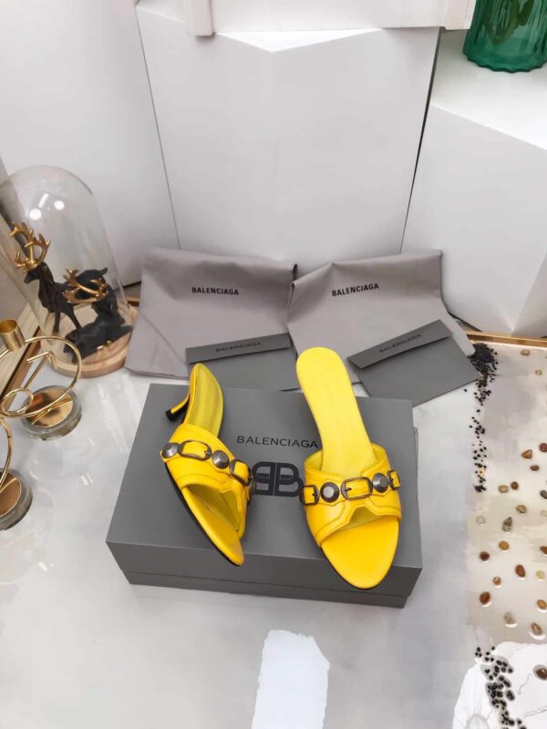 Balenciaga Cagole Sandal Yellow For Women