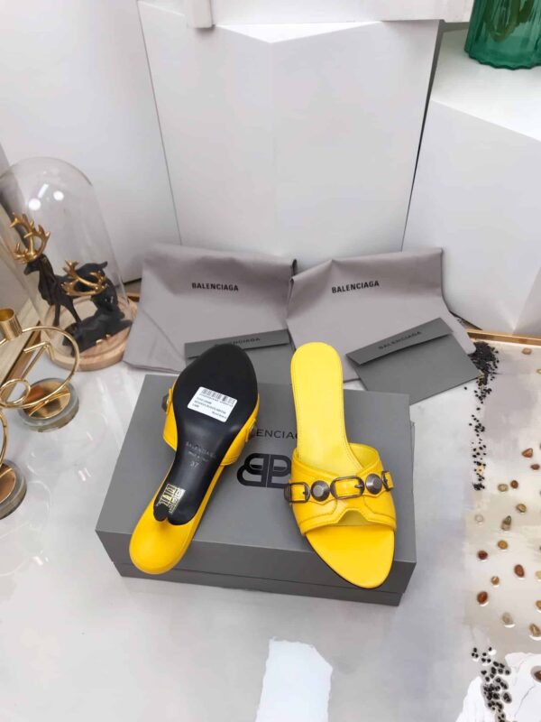 Balenciaga Cagole Sandal Yellow For Women