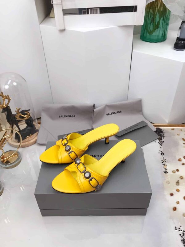 Balenciaga Cagole Sandal Yellow For Women