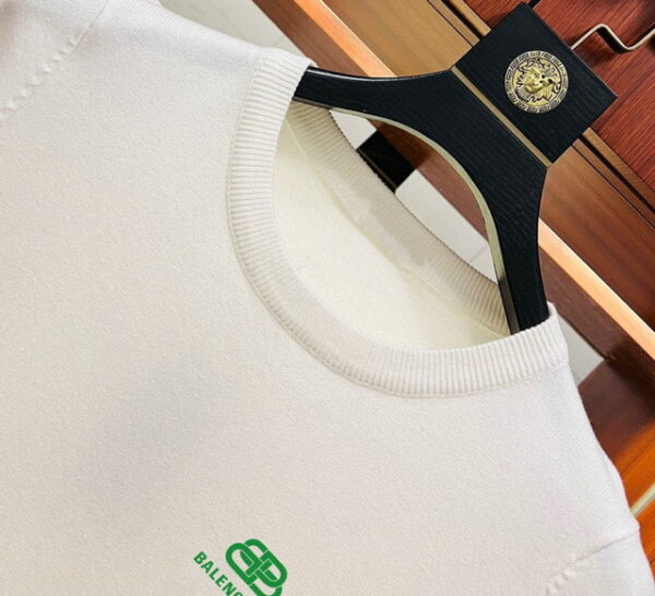 Balenciaga Cotton Crewneck Sweatshirt White For Men