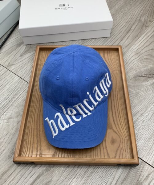 Balenciaga Diagonal Cap In Blue