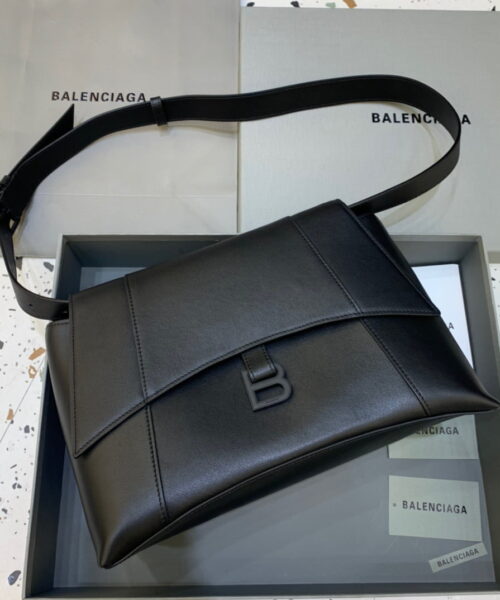 Balenciaga Downtown Medium Shoulder Bag In Black, For Women, Women's Bags 12.6in/32cm 67135429S171000