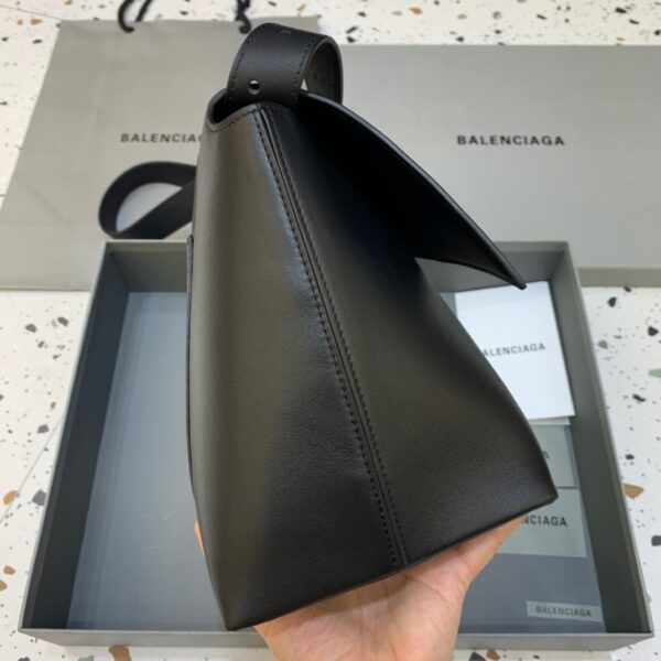 Balenciaga Downtown Medium Shoulder Bag In Black, For Women, Women's Bags 12.6in/32cm