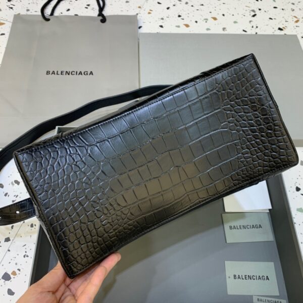Balenciaga Downtown Medium Shoulder Bag In Black, For Women, Women's Bags 12.6in/32cm
