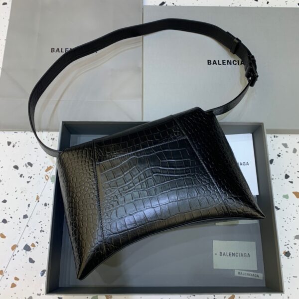 Balenciaga Downtown Medium Shoulder Bag In Black, For Women, Women's Bags 12.6in/32cm