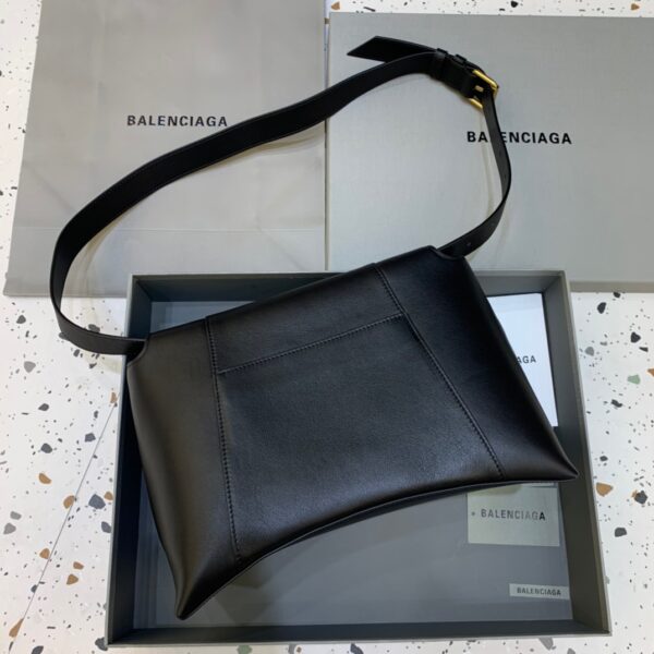 Balenciaga Downtown Medium Shoulder Bag In Black, For Women, Women's Bags 12.6in/32cm