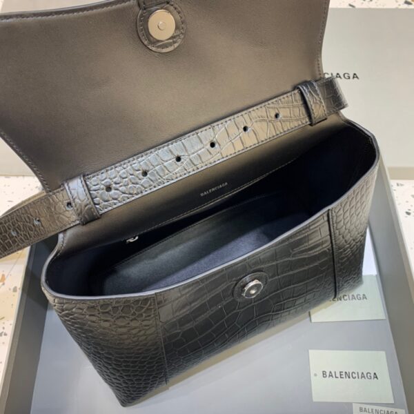 Balenciaga Downtown Medium Shoulder Bag In Black, For Women, Women's Bags 12.6in/32cm