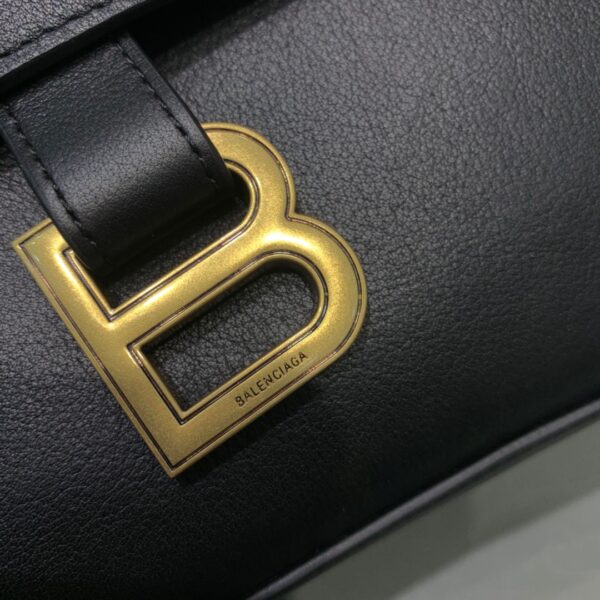 Balenciaga Downtown Small Shoulder Bag In Black, For Women, Women's Bags 11.8in/30cm 67135329S1M1000