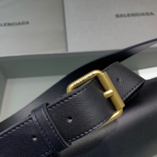 Balenciaga Downtown Small Shoulder Bag In Black, For Women, Women's Bags 11.8in/30cm 67135329S1M1000