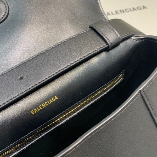 Balenciaga Downtown Small Shoulder Bag In Black, For Women, Women's Bags 11.8in/30cm 67135329S1M1000