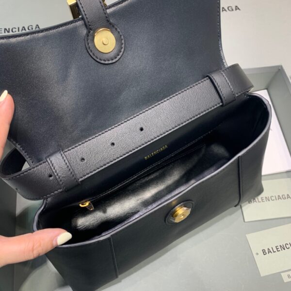 Balenciaga Downtown Small Shoulder Bag In Black, For Women, Women's Bags 11.8in/30cm 67135329S1M1000